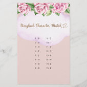 Storybook Karakter Match Beer Meisje Baby Showe (Achterkant)