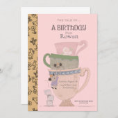 Storybook Kinderverjaardagsfeestje Uitnodiging (Voorkant / Achterkant)