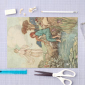 Storybook Lady Bathing ontkoppeling Tissuepapier (Craft)