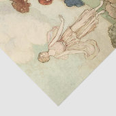 Storybook Lady Bathing ontkoppeling Tissuepapier (Detail)