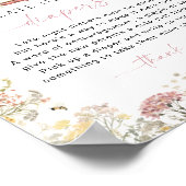 Storybook Late Night Luiers Game Sign Wildflower Poster (Hoek)