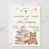 Storybook Library Themed Baby Shower  Kaart (Voorkant)