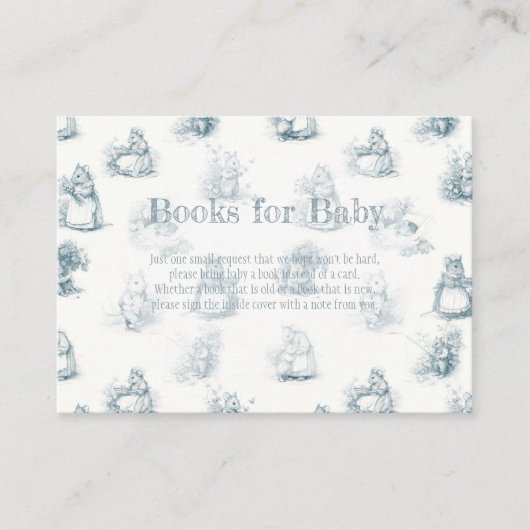 Storybook Little Mouse Boeken voor Baby Informatiekaartje (Voorkant)