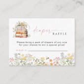 Storybook Luier Raffle Insert Kaart Wildflower (Voorkant)