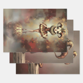 Storybook Melancholic Clown Inpakpapier Vel