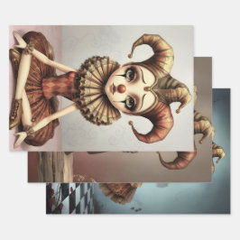 Storybook Melancholic Clown Inpakpapier Vel