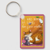 Storybook moeder en baby sleutelhanger (Voorkant)