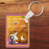 Storybook moeder en baby sleutelhanger (Achterkant)