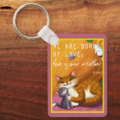 Storybook moeder en baby sleutelhanger (Voorkant)