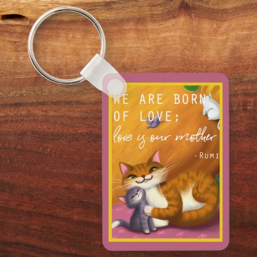 Storybook moeder en baby sleutelhanger (Voorkant)