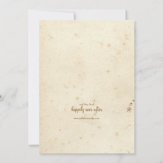 Storybook Monogram Uitnodiging (Achterkant)