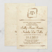 Storybook Monogram Uitnodiging (Voorkant / Achterkant)