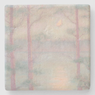 Storybook Moon Limestone Stenen Onderzetter