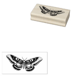 Storybook Moth Gummistempel Rubberstempel