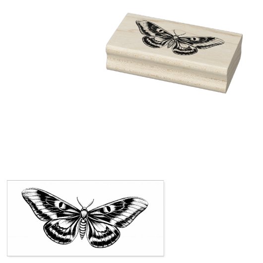 Storybook Moth Gummistempel Rubberstempel (Gestempeld)