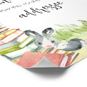 Storybook New Chapter Baby shower Envelope Station Poster (Hoek)