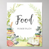 Storybook New Chapter Baby shower Food Poster (Voorkant)
