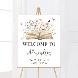 Storybook New Chapter Begint Baby shower Welkom Poster