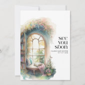 Storybook New Chapter Book Theme Baby shower Kaart (Achterkant)