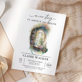 Storybook New Chapter Book Theme Baby shower Kaart