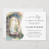 Storybook New Chapter Book Theme Baby shower Kaart (Voorkant)