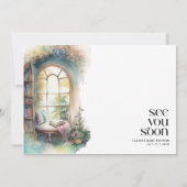 Storybook New Chapter Book Theme Baby shower Kaart (Achterkant)