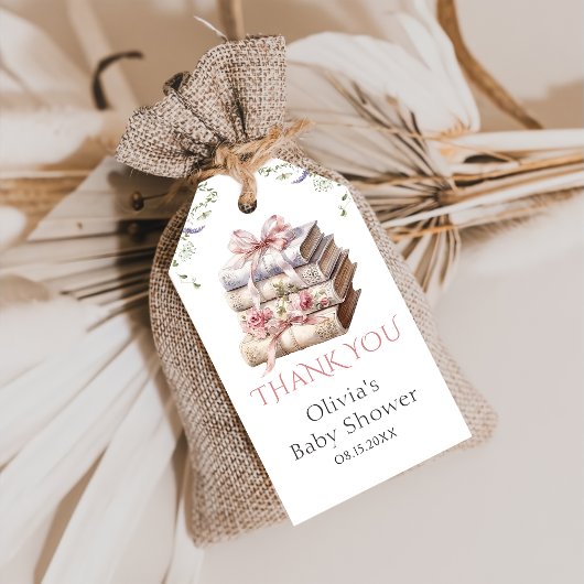 Storybook New Chapter Bow Book Baby Shower Cadeaulabel