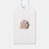 Storybook New Chapter Bow Book Baby Shower Cadeaulabel (Achterkant)