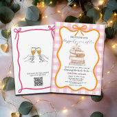 Storybook 'New Chapter' QR Code Bridal Shower Kaart