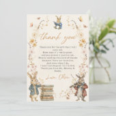 Storybook New Chapter Will Begin Thank You Card Bedankkaart (Staand voorkant)