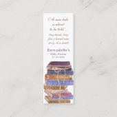 Storybook New Tale Baby shower Bladwijzer aanpasse Mini Visitekaartje (Voorkant)