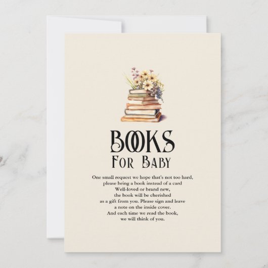 Storybook Nieuw Chapter Baby shower boeken met the Kaart (Achterkant)
