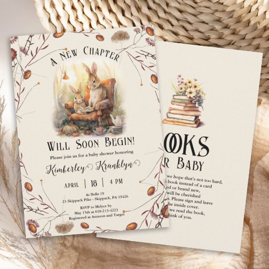 Storybook Nieuw Chapter Baby shower boeken met the Kaart