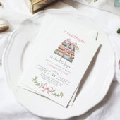 Storybook Nieuw Chapter Bow Baby meisje douche Kaart