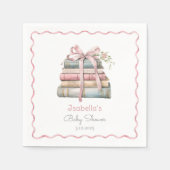 Storybook Nieuw Chapter roze lint meisje baby show Servet (Voorkant)