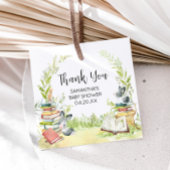 Storybook Nieuw hoofdstuk Baby shower Bedankjes Labels