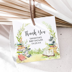 Storybook Nieuw hoofdstuk Baby shower Bedankjes Labels