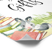 Storybook Nieuw hoofdstuk Baby shower Boeken en ge Poster (Hoek)