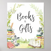 Storybook Nieuw hoofdstuk Baby shower Boeken en ge Poster (Voorkant)