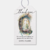 Storybook Nieuw hoofdstuk Baby shower Favor Cadeaulabel (Voorkant)