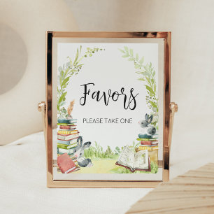 Storybook Nieuw hoofdstuk Baby shower gunsten Poster