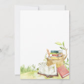 Storybook Nieuw hoofdstuk Baby shower Kaart (Achterkant)