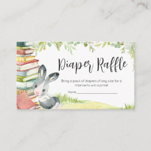 Storybook Nieuw hoofdstuk Baby shower Luier Raffle Informatiekaartje