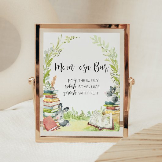 Storybook Nieuw hoofdstuk Baby shower Moeder Osa B Poster