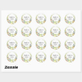 Storybook Nieuw hoofdstuk Baby shower Ronde Sticker (Vel)