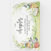 Storybook Nieuw hoofdstuk Baby shower Spandoek (Verticaal)