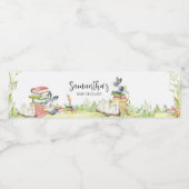 Storybook Nieuw hoofdstuk Baby shower Waterfles Etiket (Enkel label)