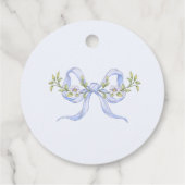 Storybook Nieuw Hoofdstuk Blauwe strik Dank je wel Bedankjes Labels (Achterkant)