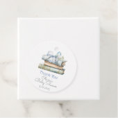 Storybook Nieuw Hoofdstuk Blauwe strik Dank je wel Bedankjes Labels (In situ)