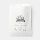 Storybook Nieuw Hoofdstuk Blauwe wilde bloem Dank  Bedankzakje (Voorkant)